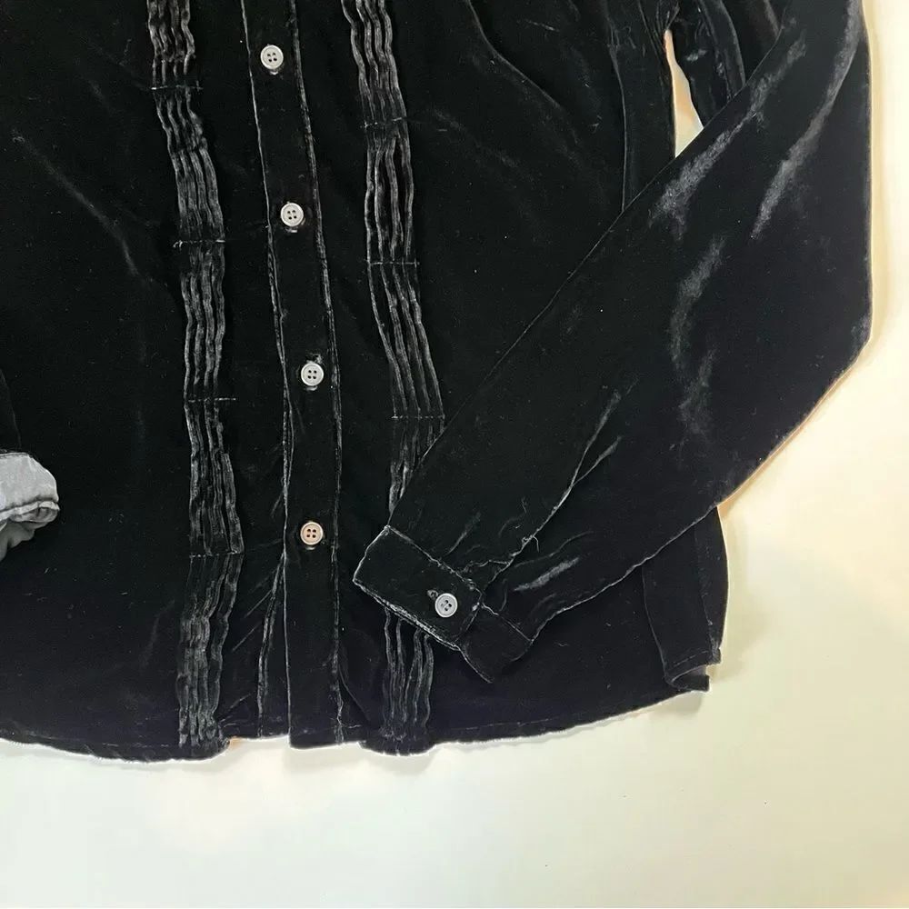 CP Shades Velvet Rayon Silk Button Down Small - Picture 5 of 9